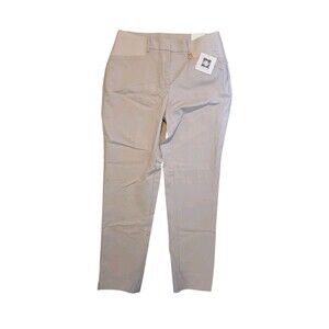 Anne Klein Pants Tan Amkle Slim Size 6 NWT Khaki